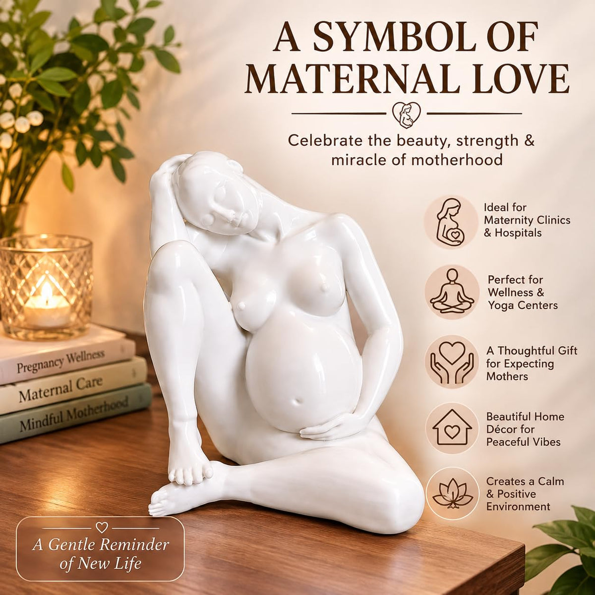 Motherhood Serenity – Symbol of Love & New Beginnings