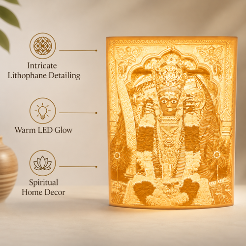 Mata Ashapura Premium Lithophane Lamp - Spiritual Decor