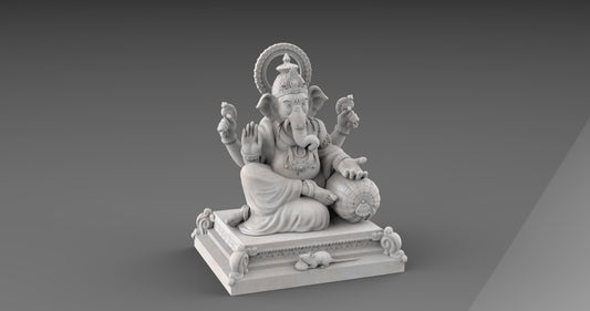 Serene Seated Ganesha